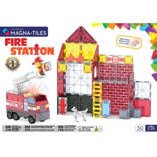 Magna-Tiles paloasema 50 osaa valot & äänet