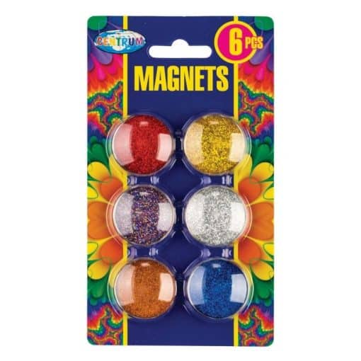 Magneetti glitter 30 mm 6 kpl