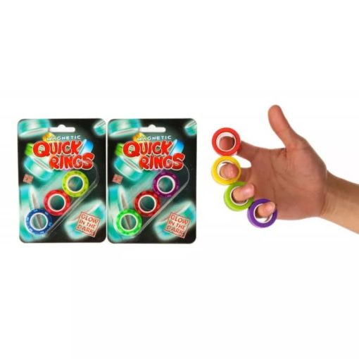 Magneettirenkaat pimeässä hohtavat 3 kpl erilaisia