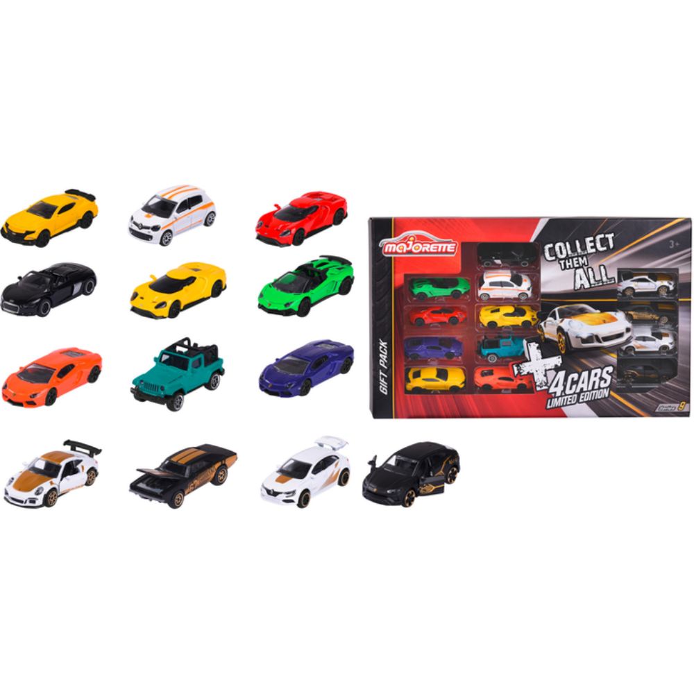 Majorette 13 metalliautoa Street & Gold Edition 1:64