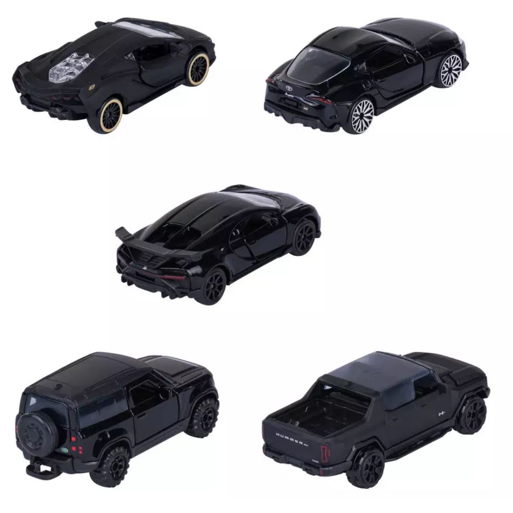 Majorette autot 5-Pack Autot Lahjapakkauksessa – Black Edition 2.0, 1:64 - Image 5