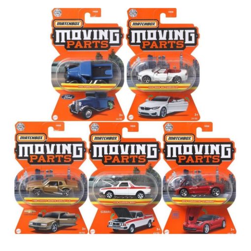 Matchbox auto moving parts erilaisia