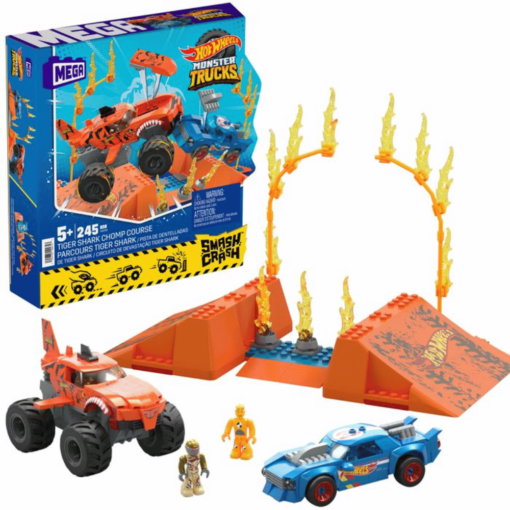 Mega Hot Wheels Tiger Shark contents