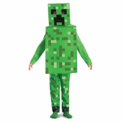 Lasten naamiaisasu Minecraft Creeper asu S 4-6 vuotiaille