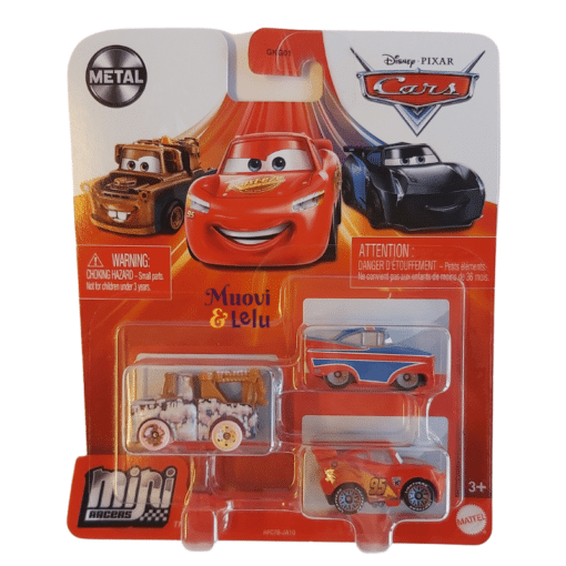 Cars Mini Racers auto 3 kpl metal