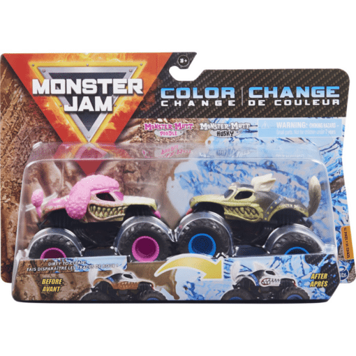 Monster Jam 1:64 Color Monster Mutt Poodle & Husky