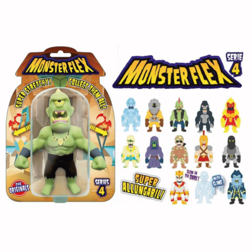 -Kääk mitä monstereita! Nämä hurjan näköiset monsterit ovat superjoustavia! Venytä monsteria, heitä ja hyökkää!
