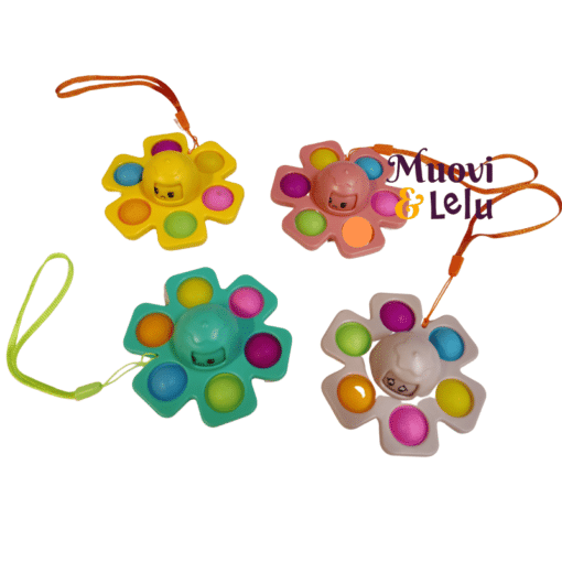 Pop It mustekala spinner