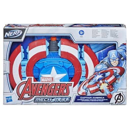 Nerf Mech Strike Captain America-kilpi Marvel Avengers