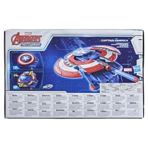 Nerf Mech Strike Captain America-kilpi Marvel Avengers - Image 3