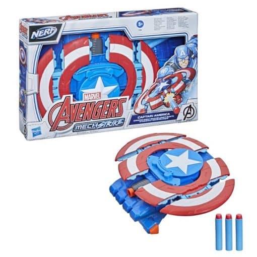 Nerf Mech Strike Captain America-kilpi Marvel Avengers - Image 2