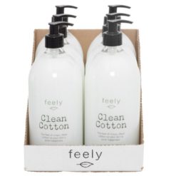 Nestesaippua 1000 ml Feely Joy Clean Cotton