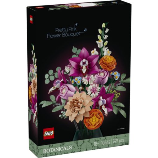 LEGO Botanicals 10342 vaaleanpunainen kukkakimppu