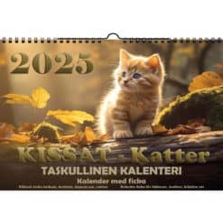 Kalenteri seinäkalenteri taskulla kissat 2025 Aika