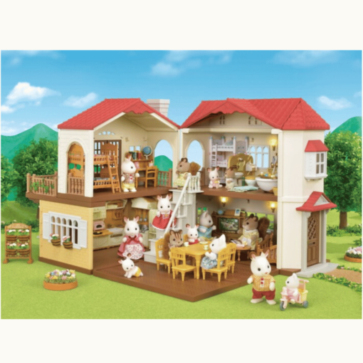 Sylvanian Families Kaupunkitalo valoilla