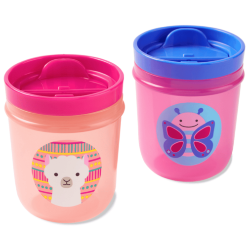 Nokkamuki kannella 2 kpl perhonen & laama Zoo Skip Hop
