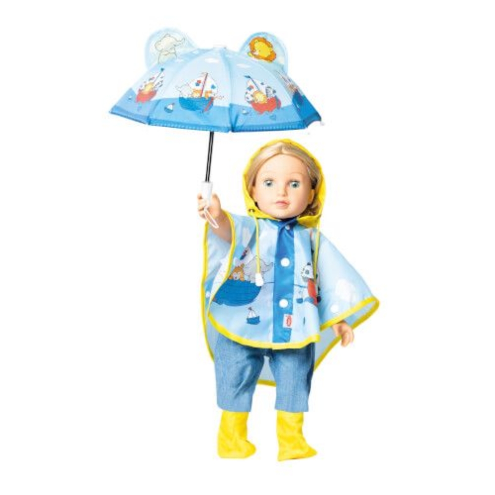 Nuken sateenvarjo, sadetöppöset ja sadetakki Heless