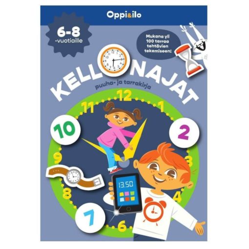 Oppi & Ilo Kellonajat puuha- ja tarrakirja