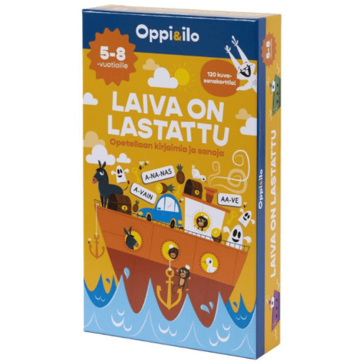 Oppi & ilo Laiva on lastattu -peli