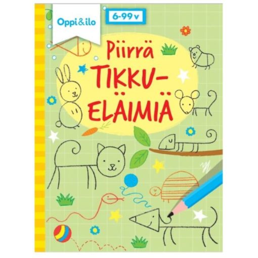 Oppi & ilo minipuuhakirja tikkueläimiä