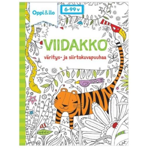 Oppi & ilo minivärityskirja viidakko
