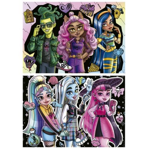 Palapeli 100 palaa x 2 Monster High