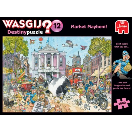 Palapeli 1000 palaa Wasgij 12 Market Mayhem!