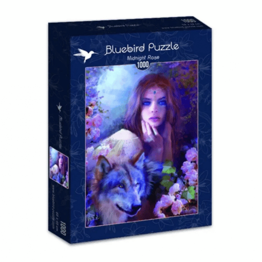 Palapeli 1000 palaa keskiyön ruusu Bluebird