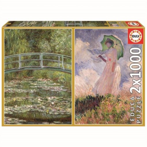 Palapeli 1000 palaa x 2 Monet Educa