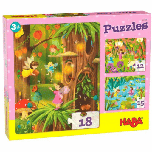 Palapeli 12-15-18 palaa keijut Haba