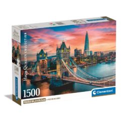 Palapeli 1500 palaa Lontoo auringonlasku Clementoni