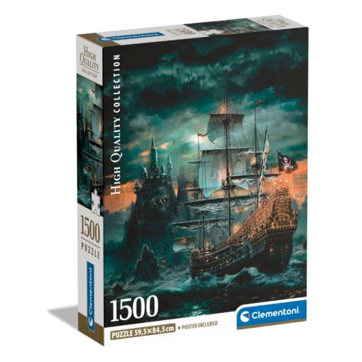 Palapeli 1500 palaa merirosvolaiva Clementoni