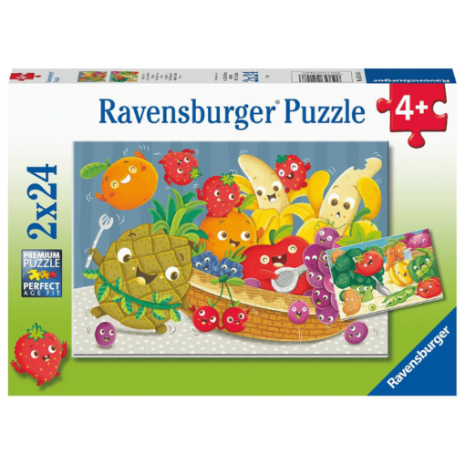 Palapeli 2 X 24 palaa Hedelmät & vihannekset Ravensburger