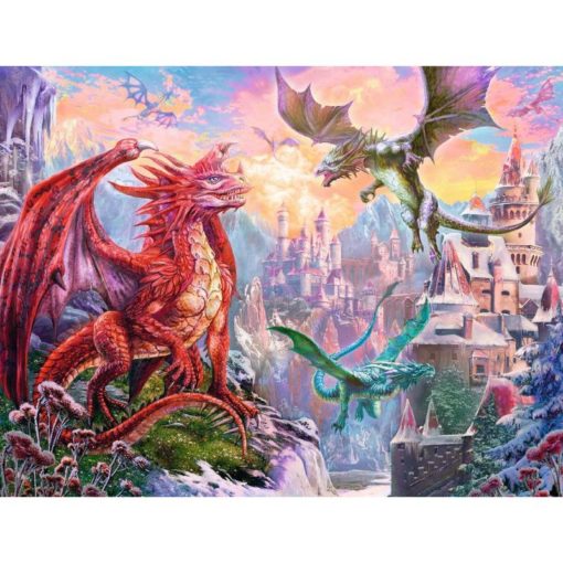 Palapeli 2000 palaa Lohikäärme Ravensburger - Image 2