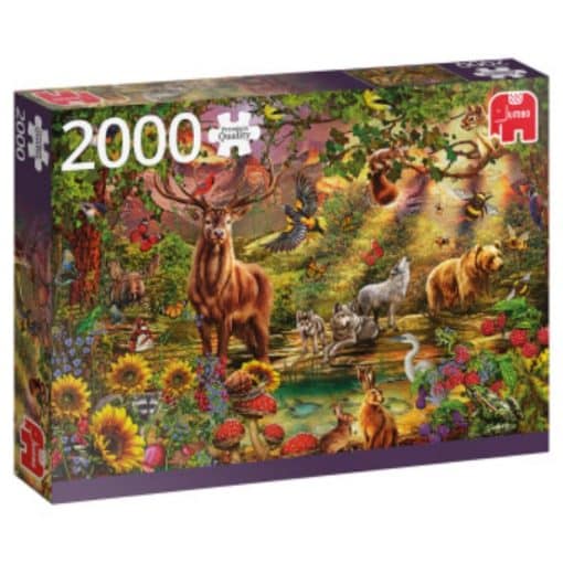 Palapeli 2000 palaa Maaginen metsä Jumbo