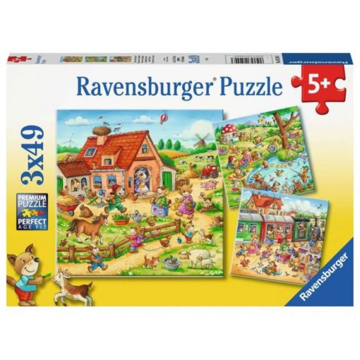 Palapeli 49 palaa x 3 eläinten loma Ravensburger