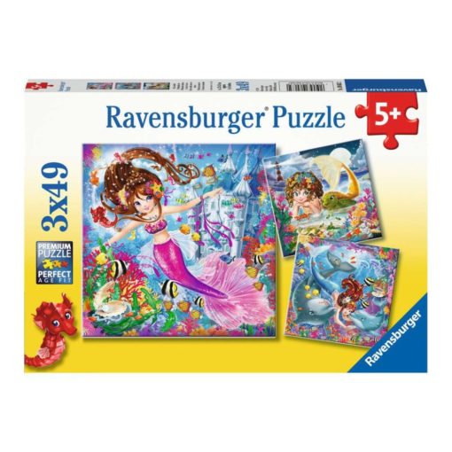 Palapeli 49 palaa 3 kpl merenneito Ravensburger