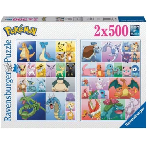 Palapeli 500 x 2 palaa Pokemon Collection Ravensburger