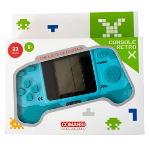 Pelikonsoli Retro X Comansi erilaisia