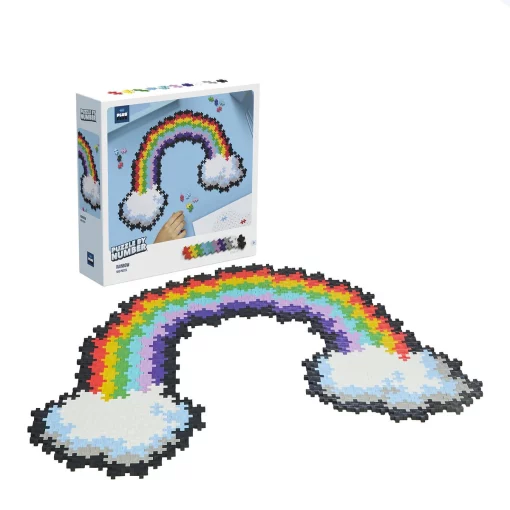 Plus Plus Puzzle By Number 500 palaa Rainbow