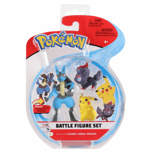 Pokemon Battle Lucario, Zorua & Pikachu