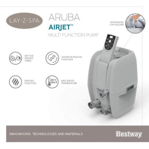Poreallas Lay-Z-Spa Aruba Airjet 170 x 66 cm Bestway - Image 8