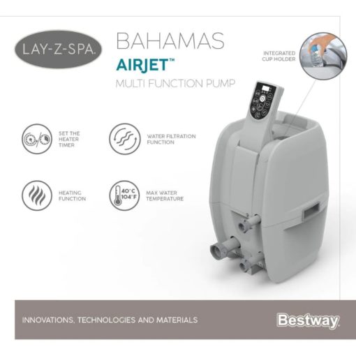 Poreallas Lay-Z-Spa Bahamas Airjet 180 x 66 cm Bestway - Image 5