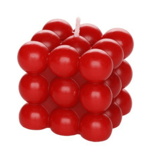 punainen bubble candle