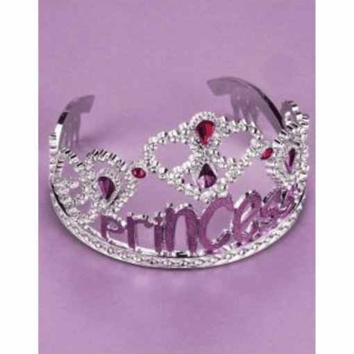 Tiara Prinsessa hopea pinkki