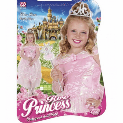 Lasten naamiaisasu Prinsessamekko vaaleanpunainen 116 cm - Image 3