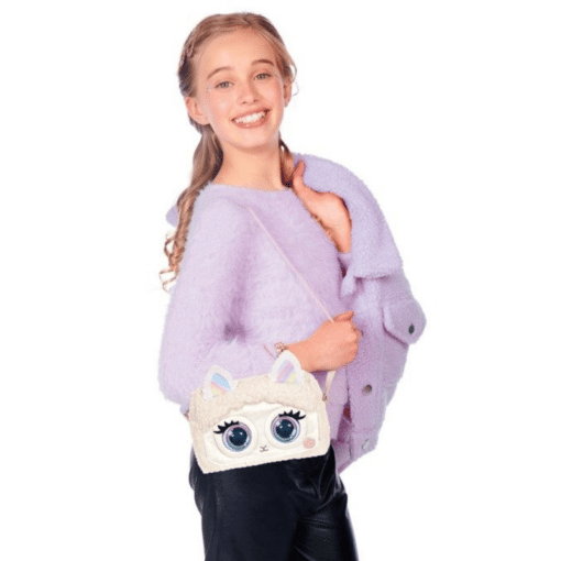 Purse Pets Fluffy valkoinen laamalaukku - Image 5
