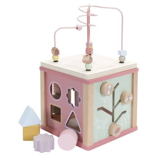 Puuhakuutio Little Dutch pinkki kukka