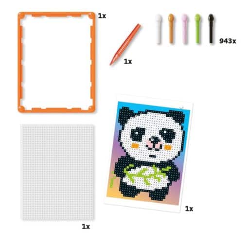 Quercetti Pixel Art Panda askartelusetti