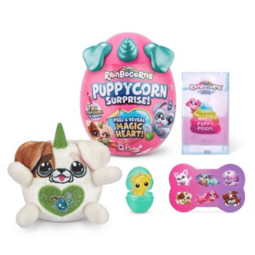 Rainbocorn Puppycorn pehmolelu yllätysmuna erilaisia - Image 5